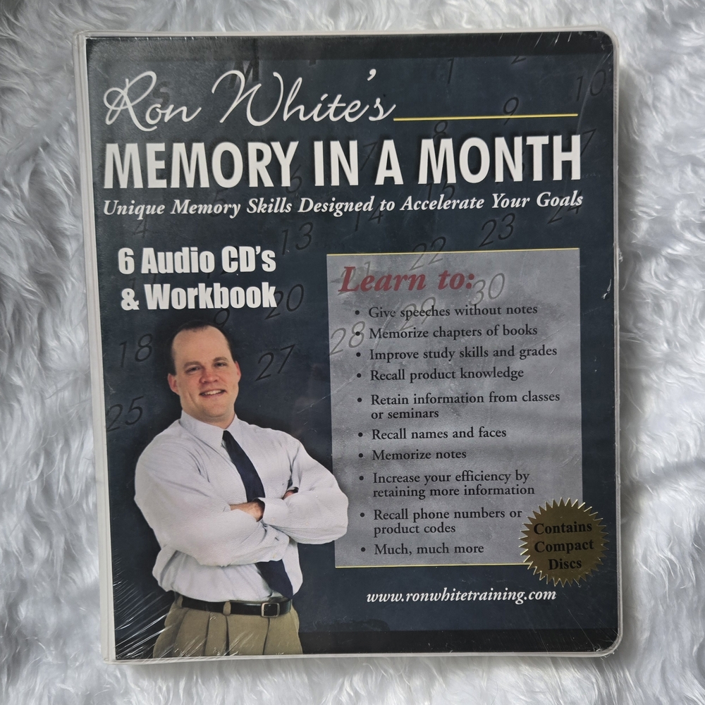 Ron White's Memory in a Month Audio CD Set with Workbook